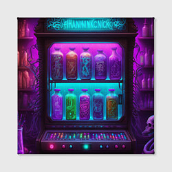 Холст квадратный Волшебный бар, цвет: 3D-принт — фото 2