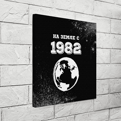 Картина квадратная На Земле с 1982: краска на темном / 3D-принт – фото 3