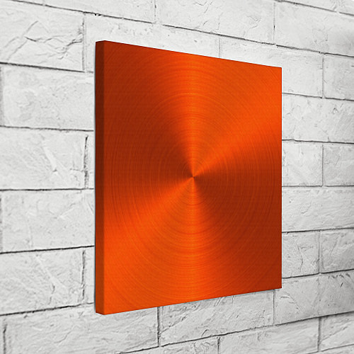 Картина квадратная Оранжевый волнообразный дисковый узор / 3D-принт – фото 3