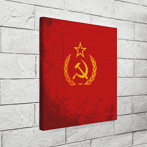Картина квадратная СССР серп и молот / 3D-принт – фото 3