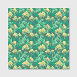 Холст квадратный Камуфляж деревья двуцветный, цвет: 3D-принт — фото 2