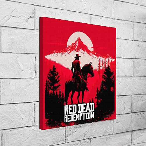 Картина квадратная Red Dead Redemption, mountain / 3D-принт – фото 3