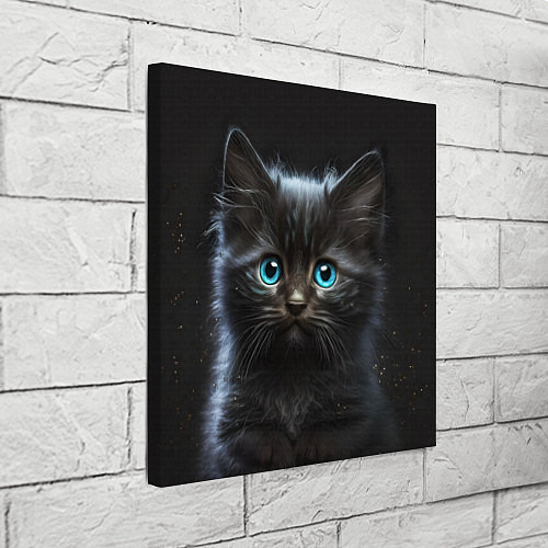 Картина квадратная Голубоглазый котенок / 3D-принт – фото 3