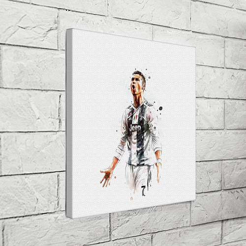 Картина квадратная CR 7 Juventus / 3D-принт – фото 3
