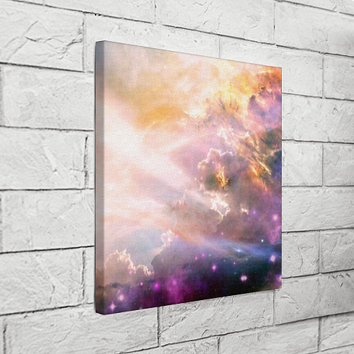 Картина квадратная Аморфное абстрактное космическое красочное небо / 3D-принт – фото 3
