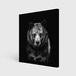 Холст квадратный Медведь тотем славян, цвет: 3D-принт