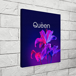Холст квадратный The Queen Королева и цветы, цвет: 3D-принт — фото 2