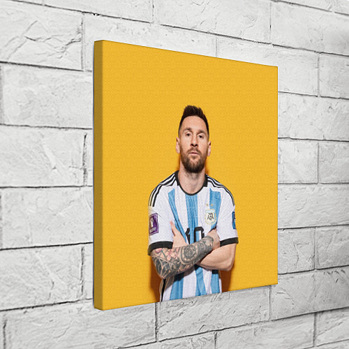 Картина квадратная Lionel Messi 10 / 3D-принт – фото 3