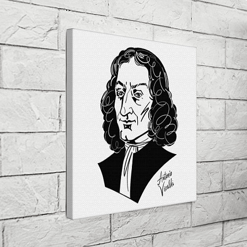 Картина квадратная Антонио Вивальди / 3D-принт – фото 3