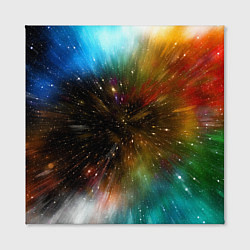 Холст квадратный Бескрайний космос - неон, цвет: 3D-принт — фото 2