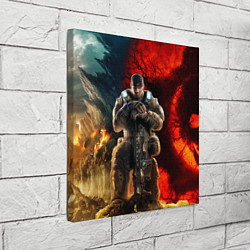 Холст квадратный Gears of War Маркус Феникс, цвет: 3D-принт — фото 2