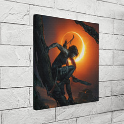 Холст квадратный Lara Croft, цвет: 3D-принт — фото 2
