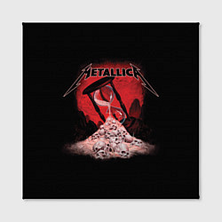 Холст квадратный Metallica - время, цвет: 3D-принт — фото 2