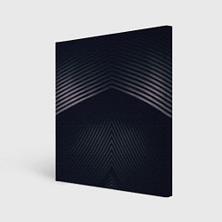 Холст квадратный Стальная полосатая броня, цвет: 3D-принт