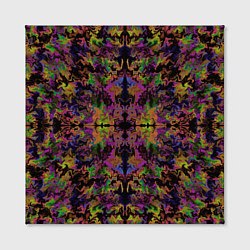 Холст квадратный Цветная психоделика, цвет: 3D-принт — фото 2