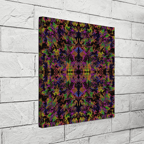 Картина квадратная Цветная психоделика / 3D-принт – фото 3