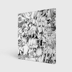 Холст квадратный Исигами Сенку - Доктор Стоун, цвет: 3D-принт