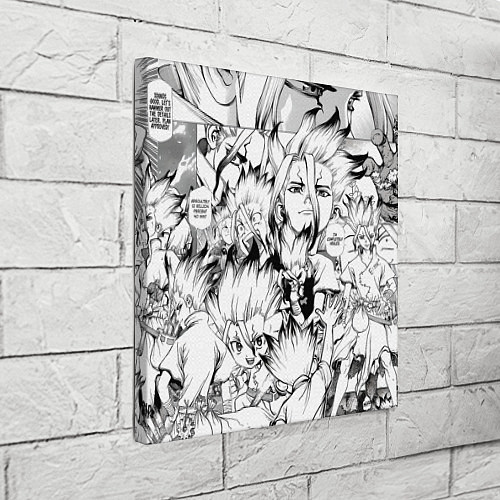 Картина квадратная Исигами Сенку - Доктор Стоун / 3D-принт – фото 3