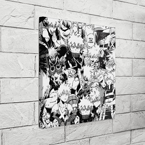 Картина квадратная Кацуки Бакуго - Моя геройская академия / 3D-принт – фото 3