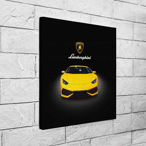 Картина квадратная Итальянский спорткар Lamborghini Aventador / 3D-принт – фото 3