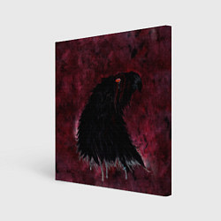 Холст квадратный Орёл с шрамом, цвет: 3D-принт