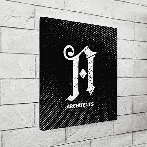 Картина квадратная Architects с потертостями на темном фоне / 3D-принт – фото 3