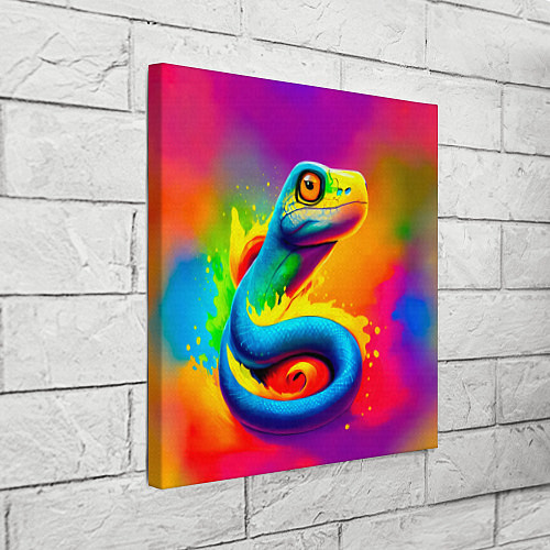 Картина квадратная Змейка в красках / 3D-принт – фото 3