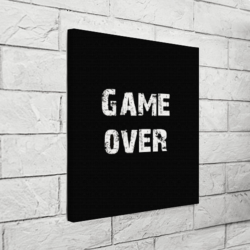 Картина квадратная Игра окончена / 3D-принт – фото 3