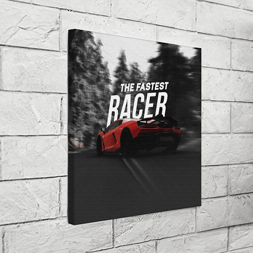 Картина квадратная The fastest racer / 3D-принт – фото 3