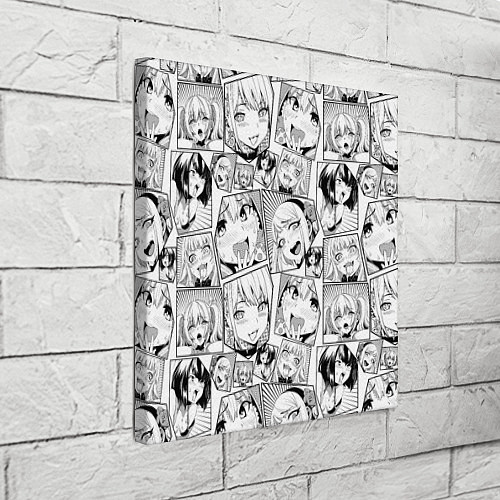 Картина квадратная Anime hentai ahegao / 3D-принт – фото 3