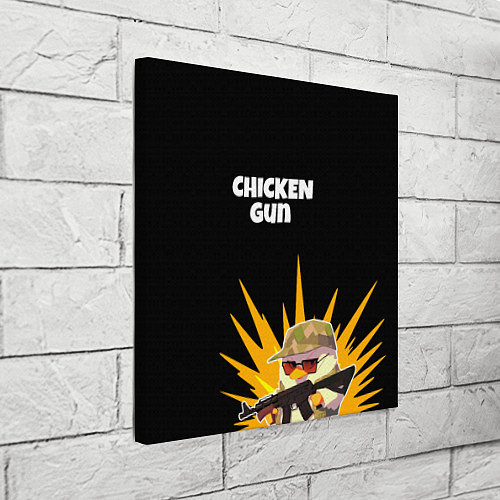 Картина квадратная Цыплячий спецназ / 3D-принт – фото 3