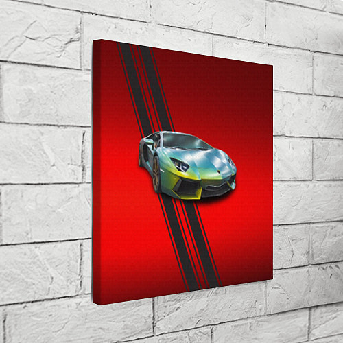 Картина квадратная Итальянский суперкар Lamborghini Reventon / 3D-принт – фото 3