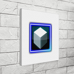 Холст квадратный Белый куб и магия, цвет: 3D-принт — фото 2