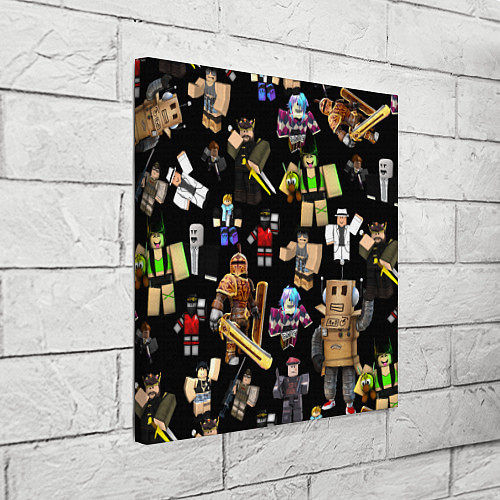 Картина квадратная Роблокс и его персонажи / 3D-принт – фото 3