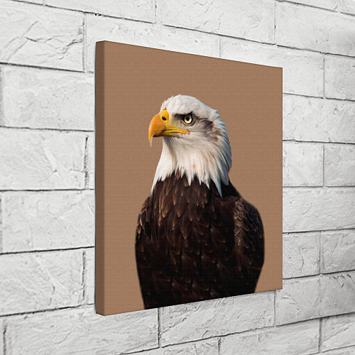 Картина квадратная Белоголовый орлан птица / 3D-принт – фото 3
