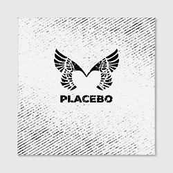 Холст квадратный Placebo с потертостями на светлом фоне, цвет: 3D-принт — фото 2