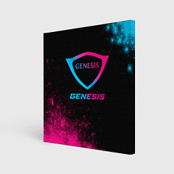 Картина квадратная Genesis - neon gradient