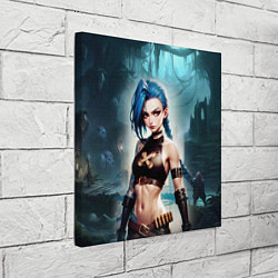 Холст квадратный Jinx arcane League of legends, цвет: 3D-принт — фото 2
