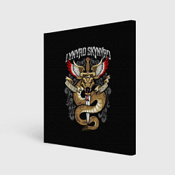 Холст квадратный Lynyrd Skynyrd - южный рок, цвет: 3D-принт