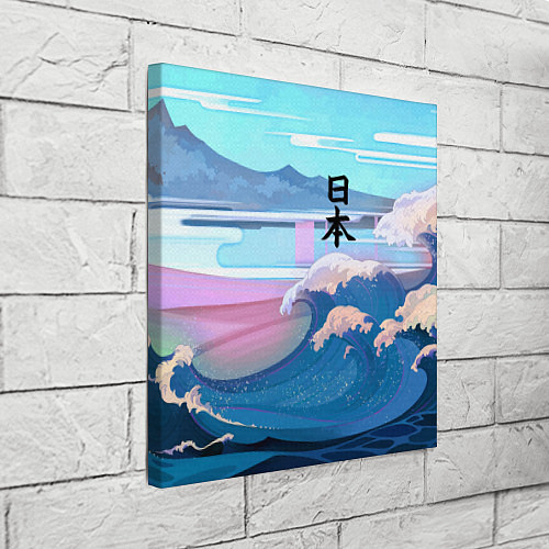 Картина квадратная Japan - landscape - waves / 3D-принт – фото 3