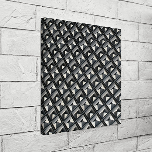 Картина квадратная Текстура металла / 3D-принт – фото 3