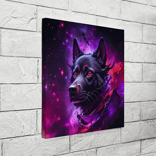 Картина квадратная Собака космос / 3D-принт – фото 3
