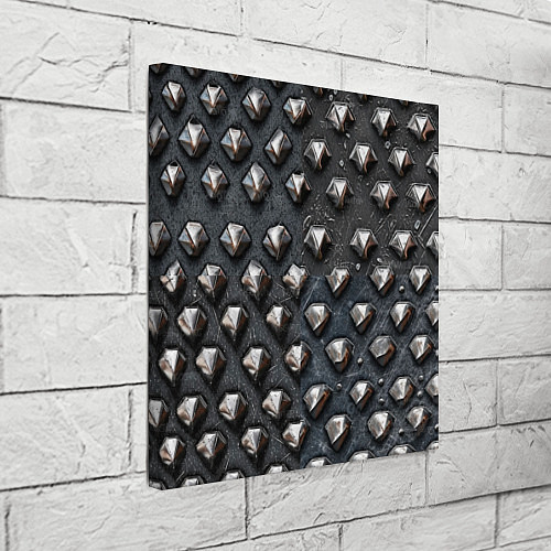 Картина квадратная Металлическая шипованная конструкция / 3D-принт – фото 3