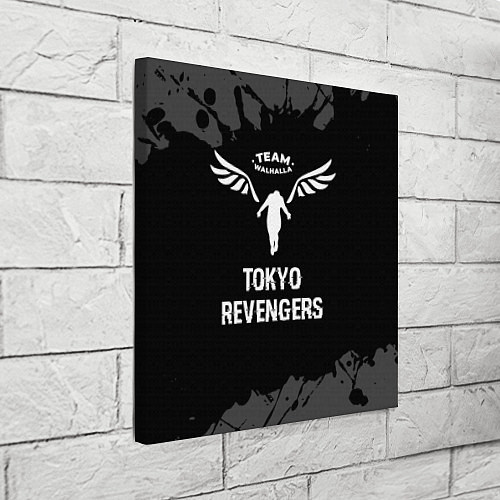 Картина квадратная Tokyo Revengers glitch на темном фоне / 3D-принт – фото 3