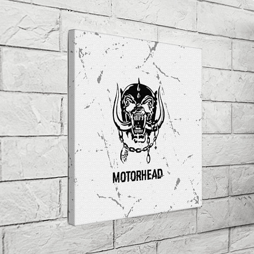 Картина квадратная Motorhead glitch на светлом фоне / 3D-принт – фото 3