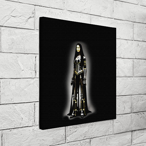 Картина квадратная Мона Лиза - готика - нейросеть / 3D-принт – фото 3