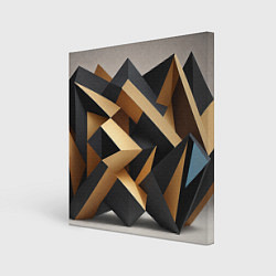 Холст квадратный Абстрактный куб, цвет: 3D-принт