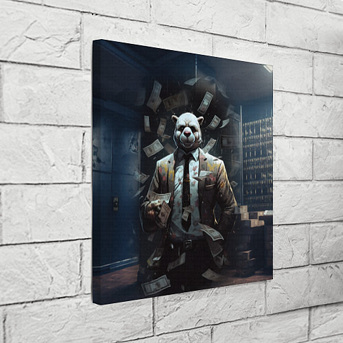 Картина квадратная Payday 3 animal mask / 3D-принт – фото 3