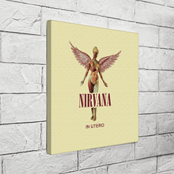 Холст квадратный Nirvana - In utero, цвет: 3D-принт — фото 2