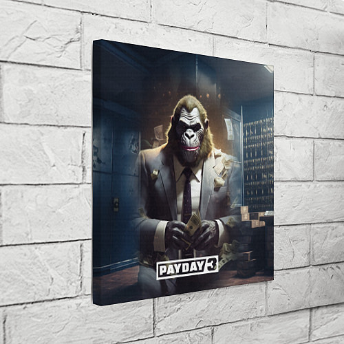 Картина квадратная Gorilla Payday 3 / 3D-принт – фото 3